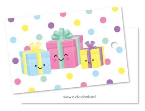 Kadolabel kadootjes, van Studio Schatkist