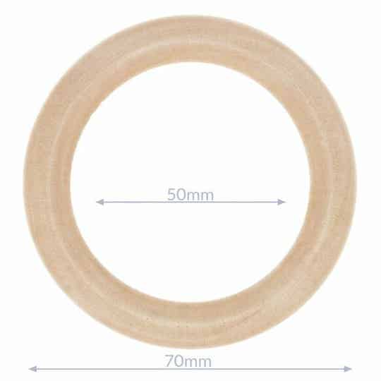 Houten bijtring, 70 mm buitenmaat, Opry