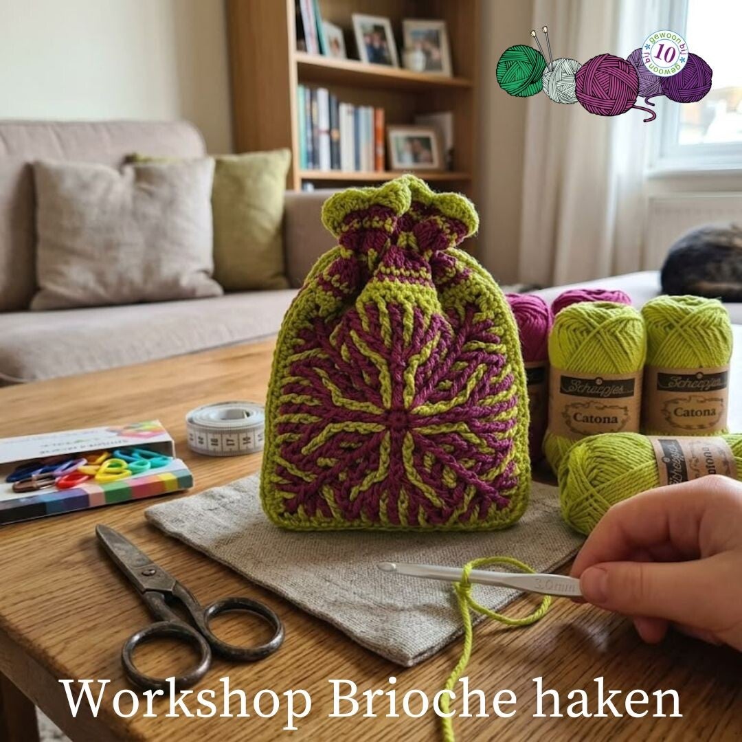 Workshop Brioche Haken, Vrijdagochtend 25 september en 2 oktober