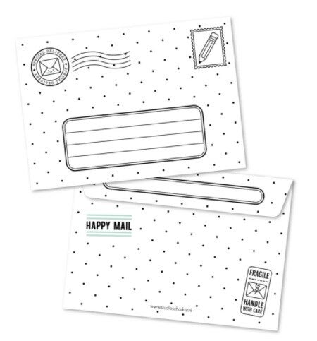 Envelop, wit, Studio Schatkist