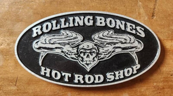 Rolling Bones Plaque