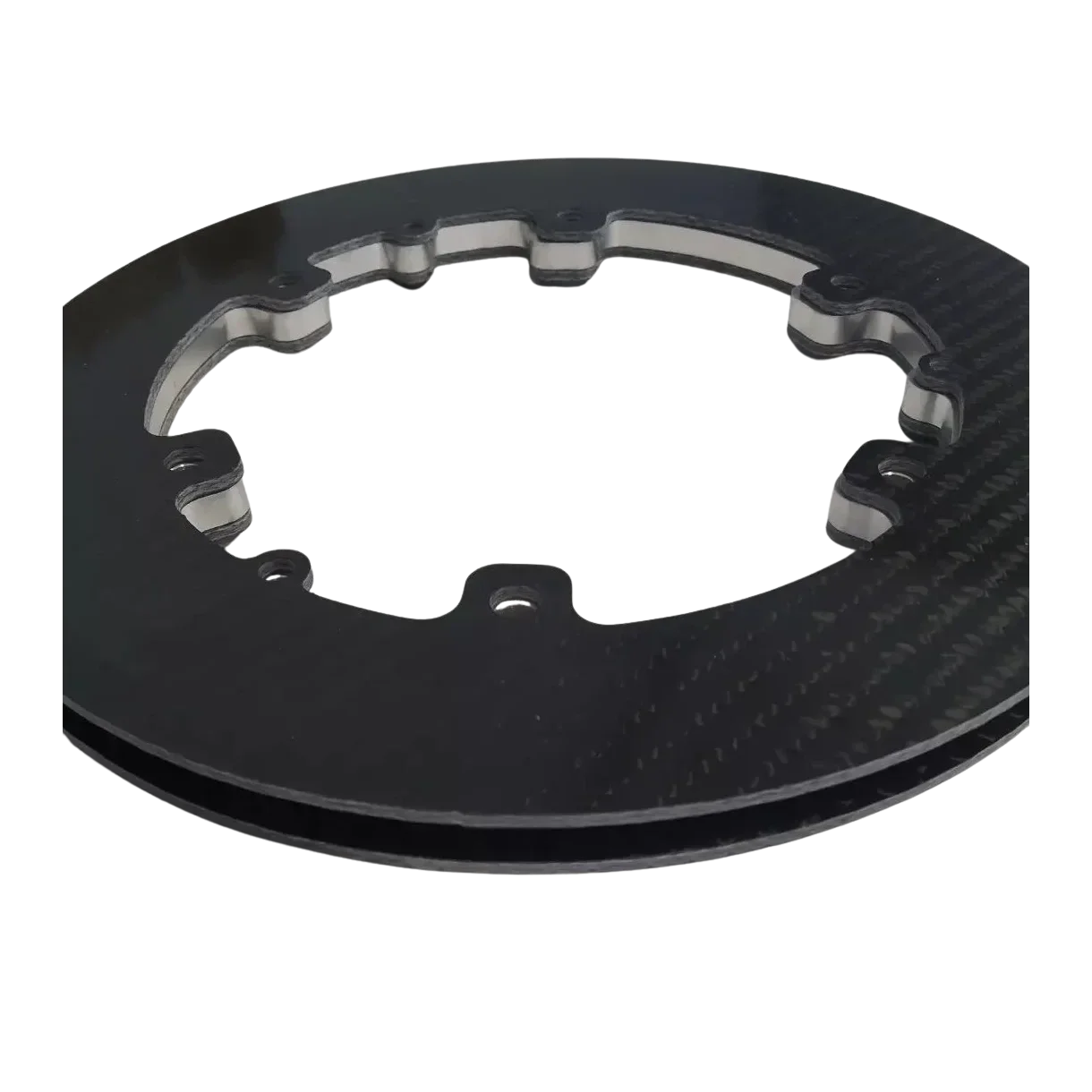 NEK karbon fiber beskyttelse for drev/kjede, Ø210 mm - komplett kit