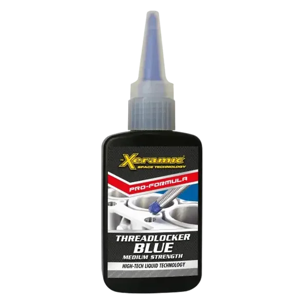 Xeramic gjengelåsning, blå fluo med mediumholdfasthet 50ml (UV)