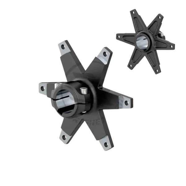 RR drevboss i aluminium til 30mm aksling, svart "stjerne"