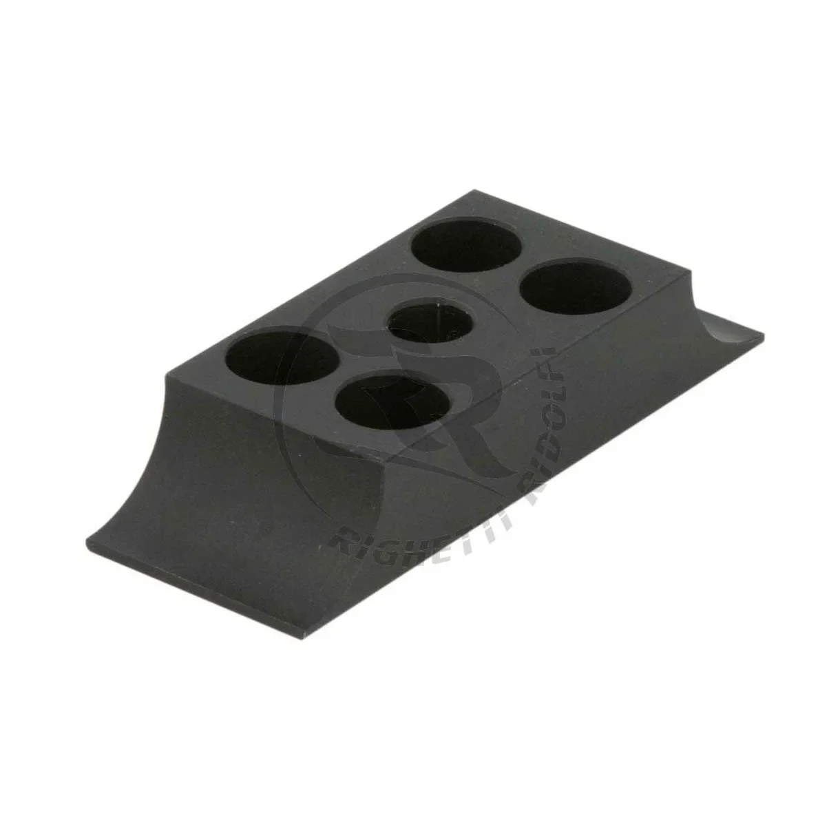 RR Aluminium motorfeste klemme 90x32 mm, sort