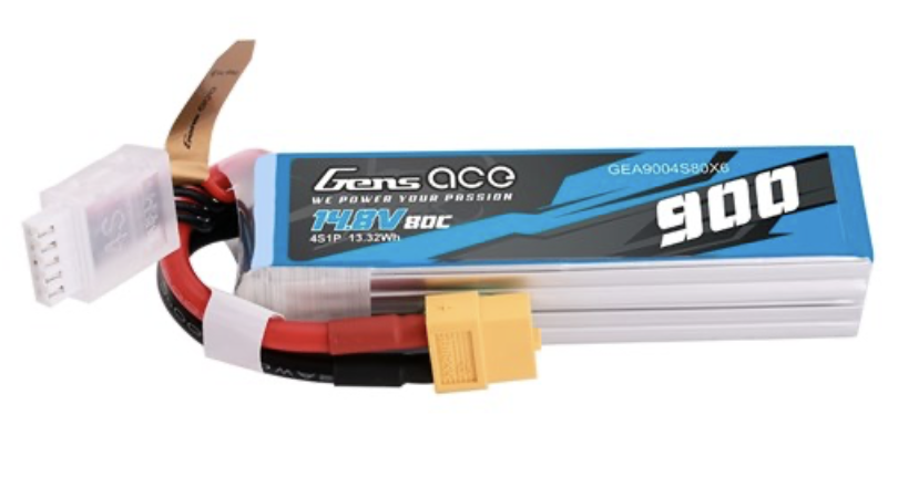 4s 900mAh - 80C - Gens Ace XT60