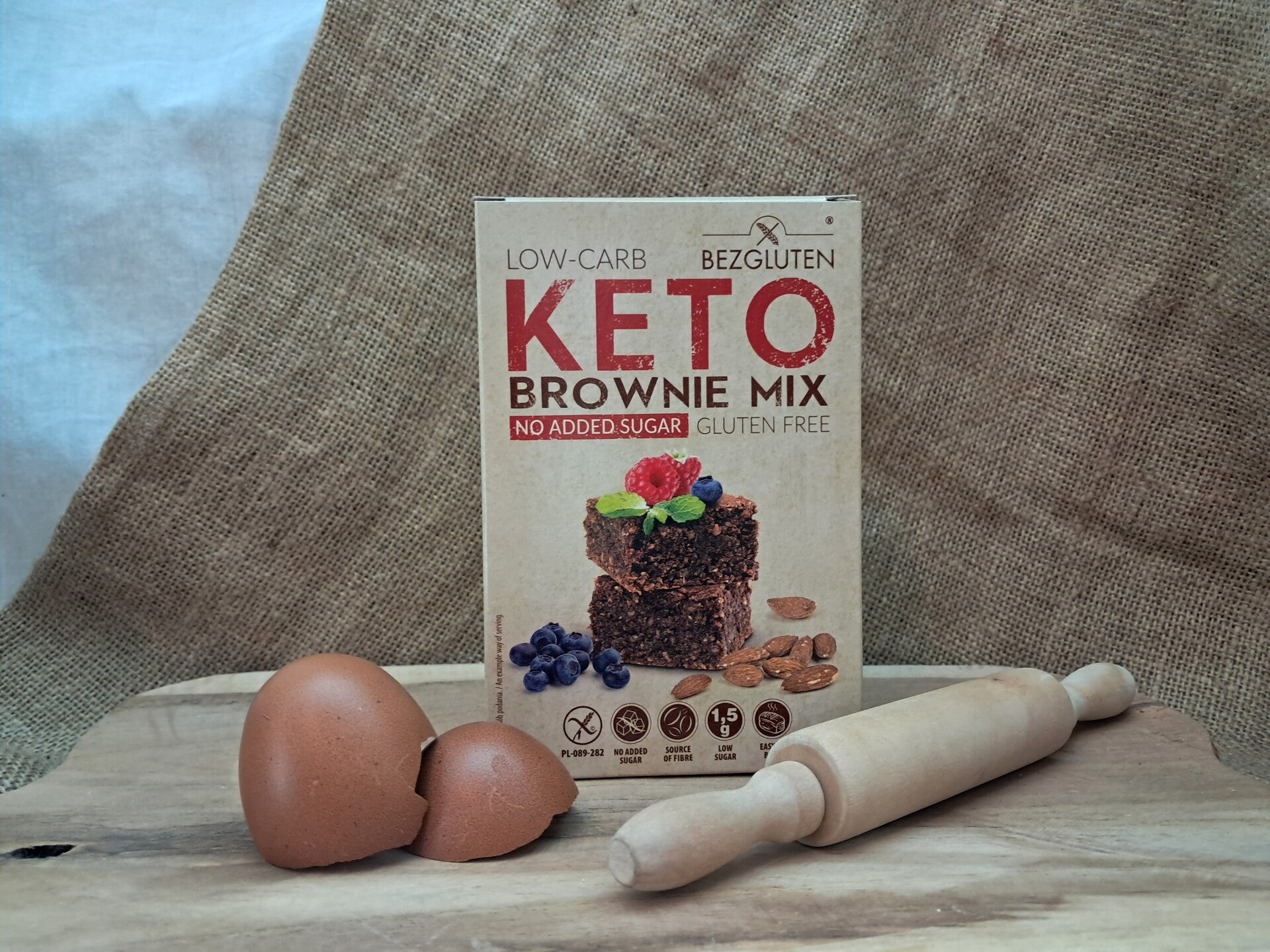 Glutenvrije, koolhydraat arm, Keto brownie mix