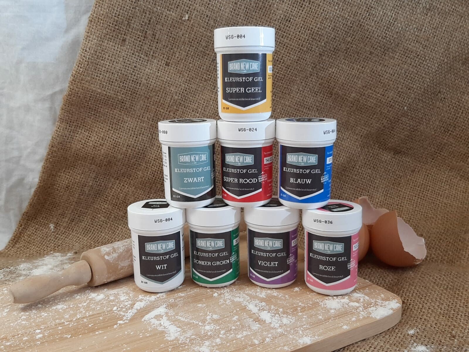 Kleurstof Gel Assortiment (8x 35gr)