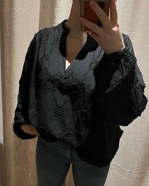 Blouse Blouson Zwart