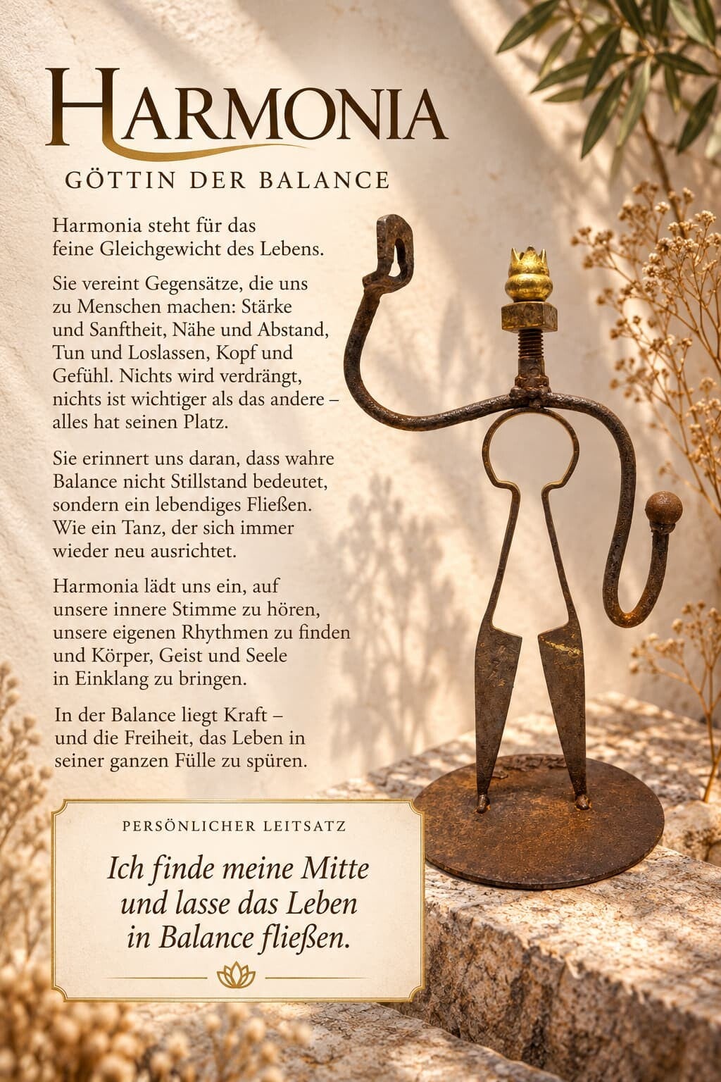 Göttin aus alten Werkzeugen