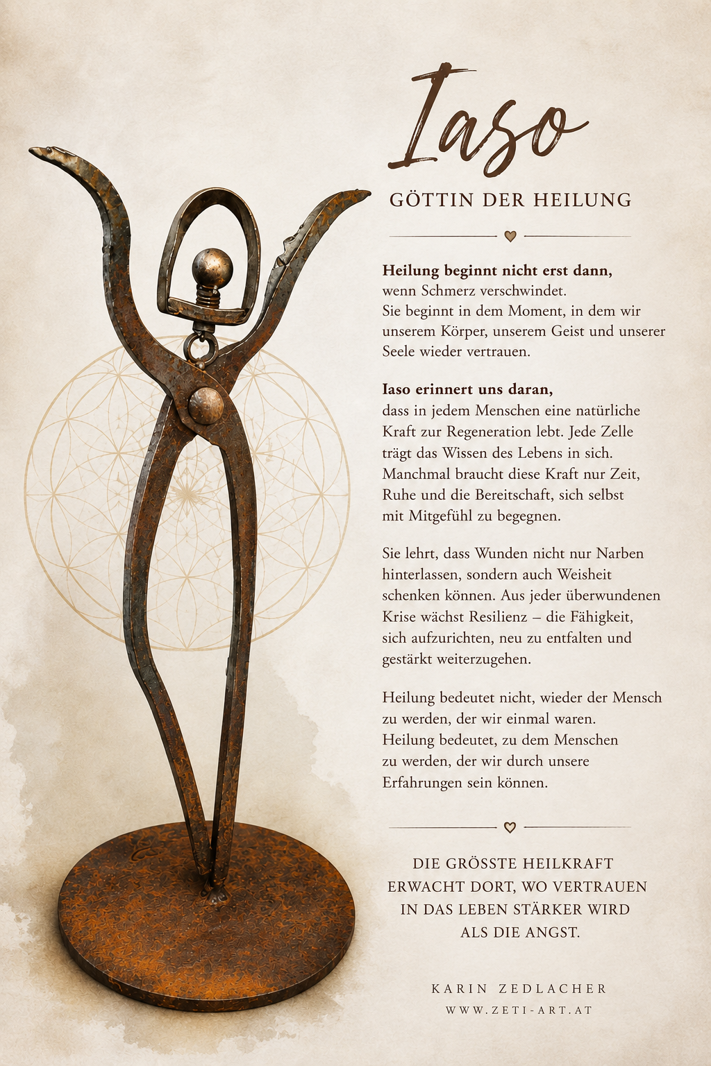 Göttin aus alten Werkzeugen
