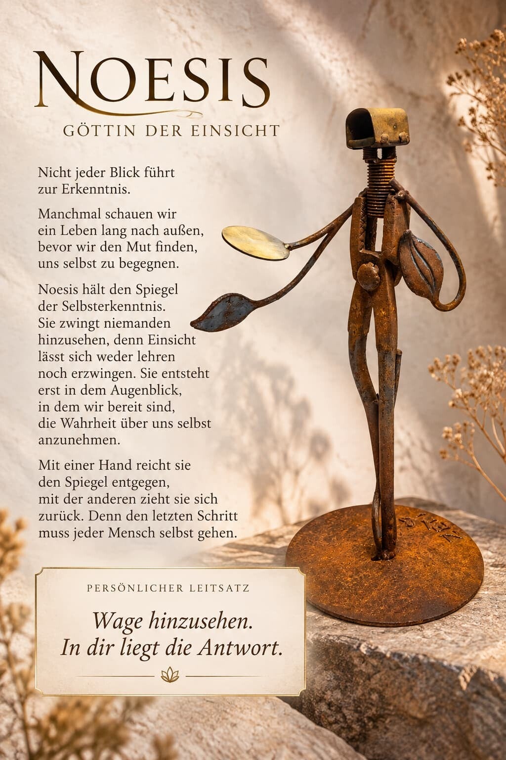 Göttin aus alten Werkzeugen