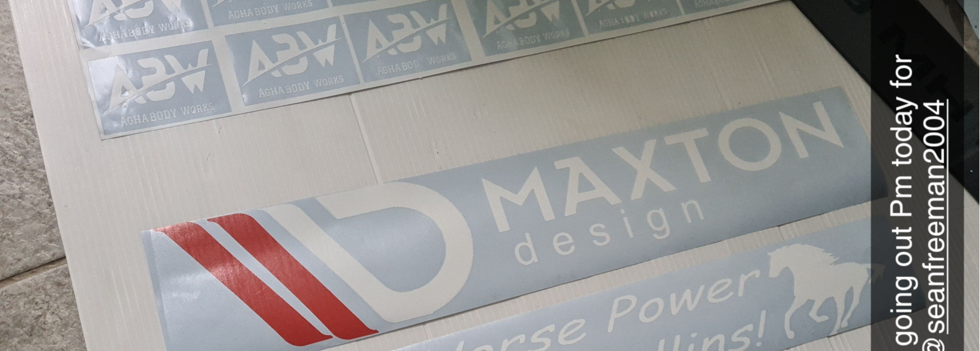 Maxton Design Window Sticker