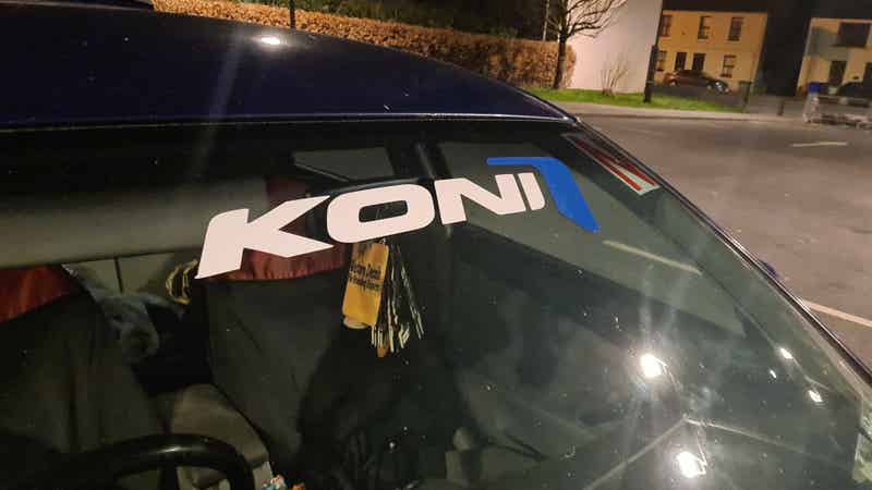 Koni Windscreen Sticker