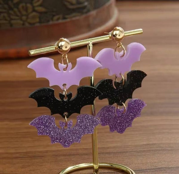 Boucle d'oreille chauve souris