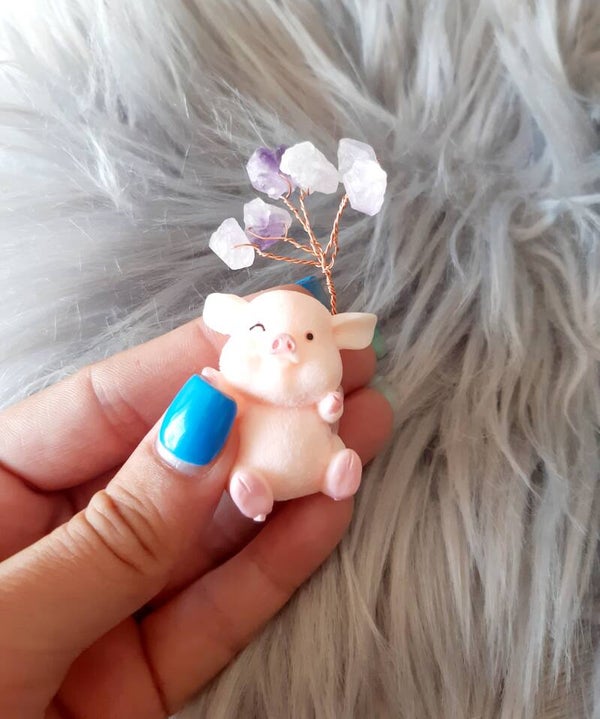Cochon arbre améthyste