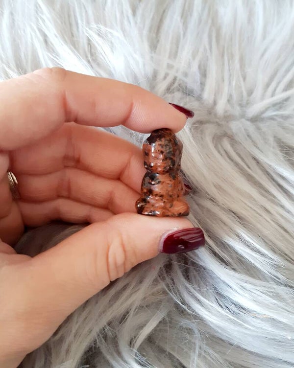 Petit Bouddha jaspe breschia