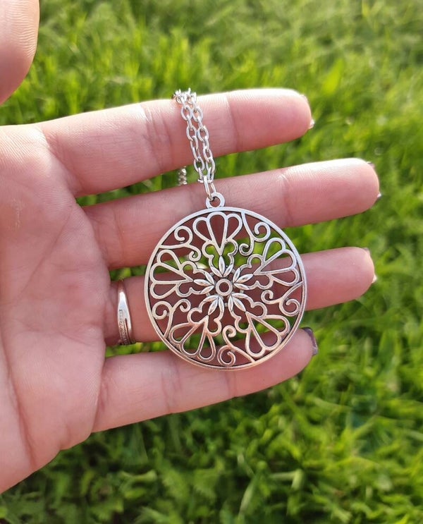 Collier acier inoxydable tibétain 10