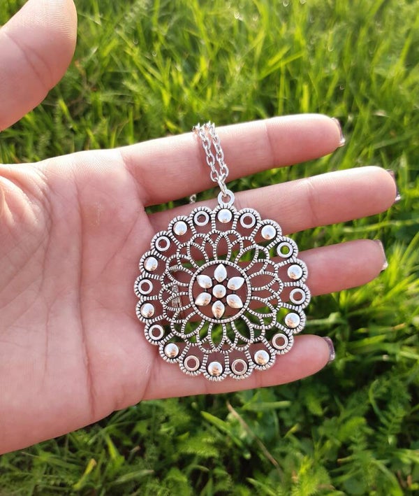 Collier acier inoxydable tibétain 4