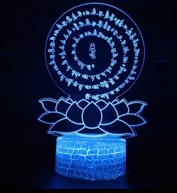 Lampe 3D lotus