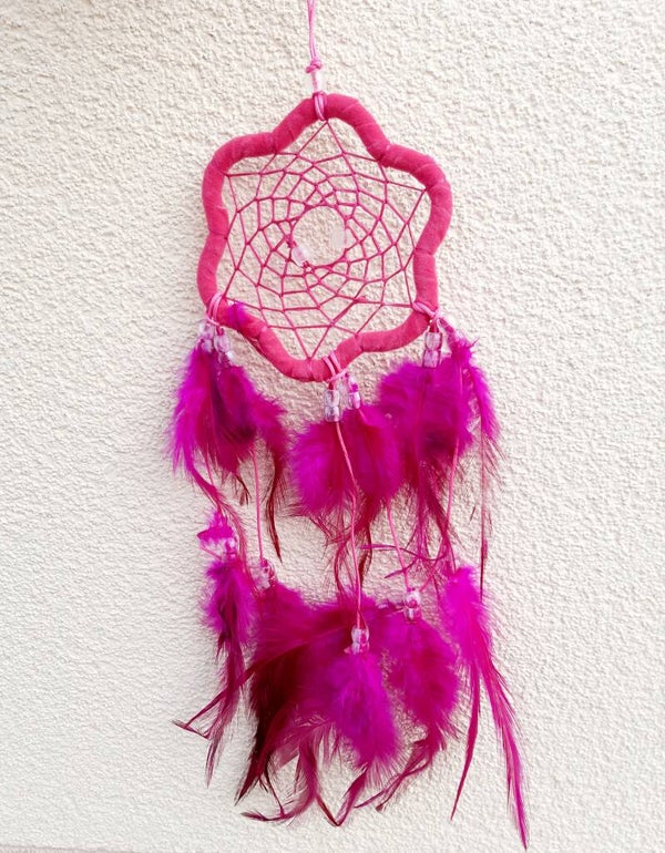 Attrape reve fleur rose