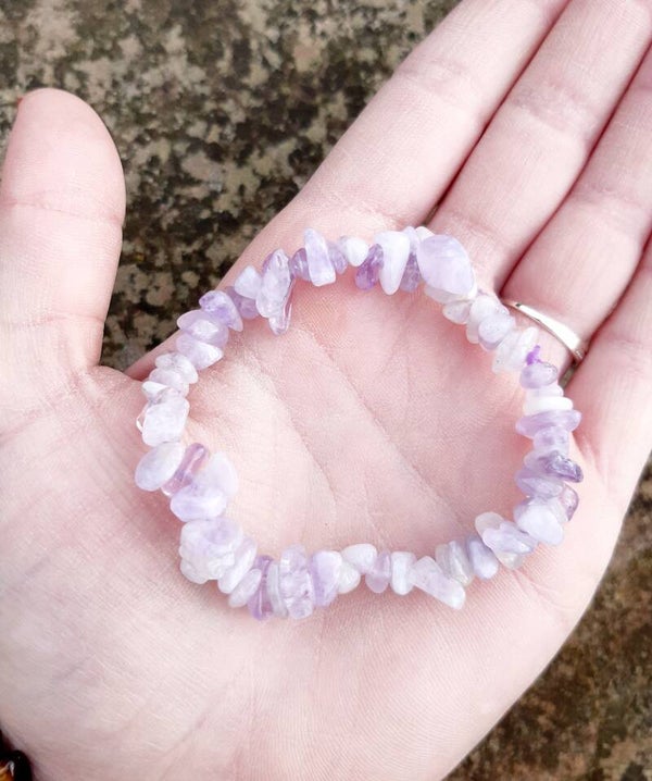 Bracelet baroque améthyste lavande