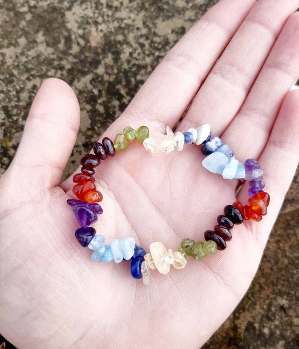 Bracelet baroque 7 chakras