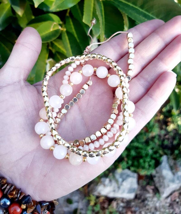 Ensemble de bracelets pierre de lune
