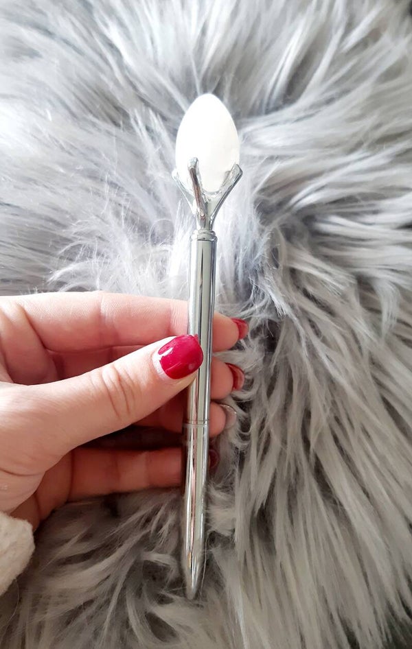 Stylo œuf cristal de roche