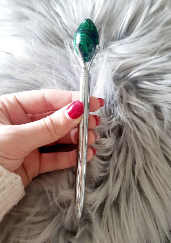 Stylo œuf malachite