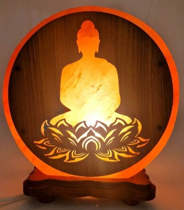 Lampe de Sel Bouddha Lotus