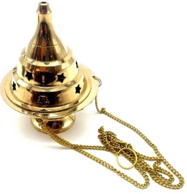 Brûleur Résine Bronze Chaînette 10cm