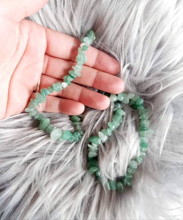 Perle baroque aventurine verte