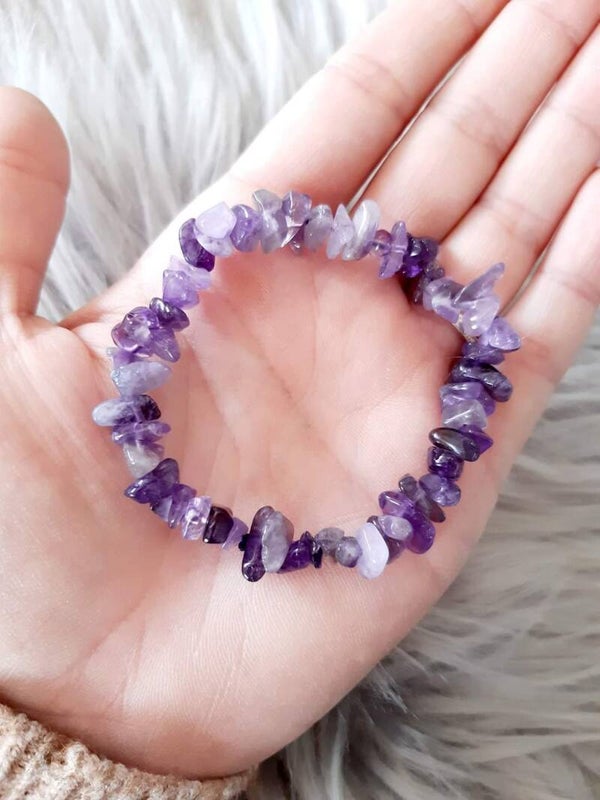 Bracelet baroque améthyste