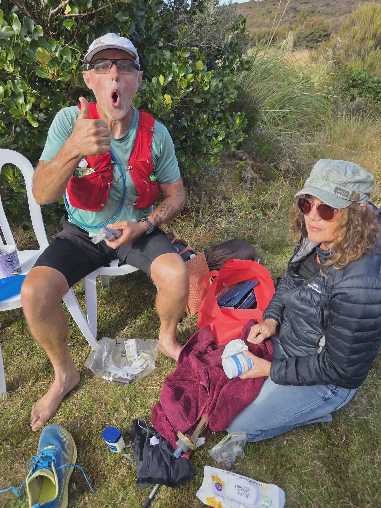 Chateau Aid Station with Lorraine  Ring of Fire 2026 100km Solo Ultra Marathon