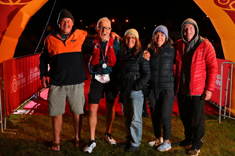 My Crew Mark Lorraine Andrea and Glenn  Ring of Fire 2026 100km Solo Ultra Marathon