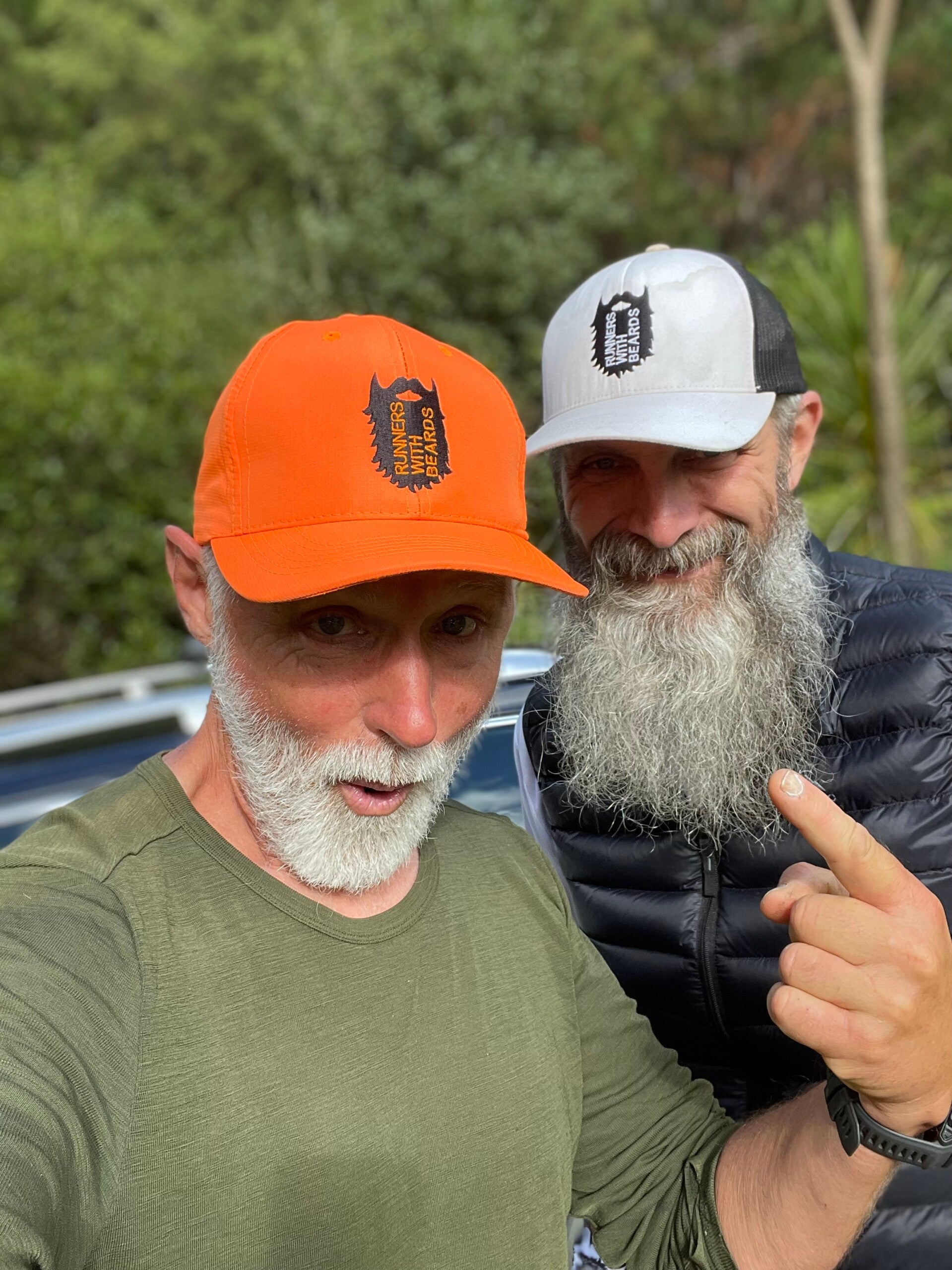 Backyared Ultra at Riverhead ReLaps 2024 And runners with beards
