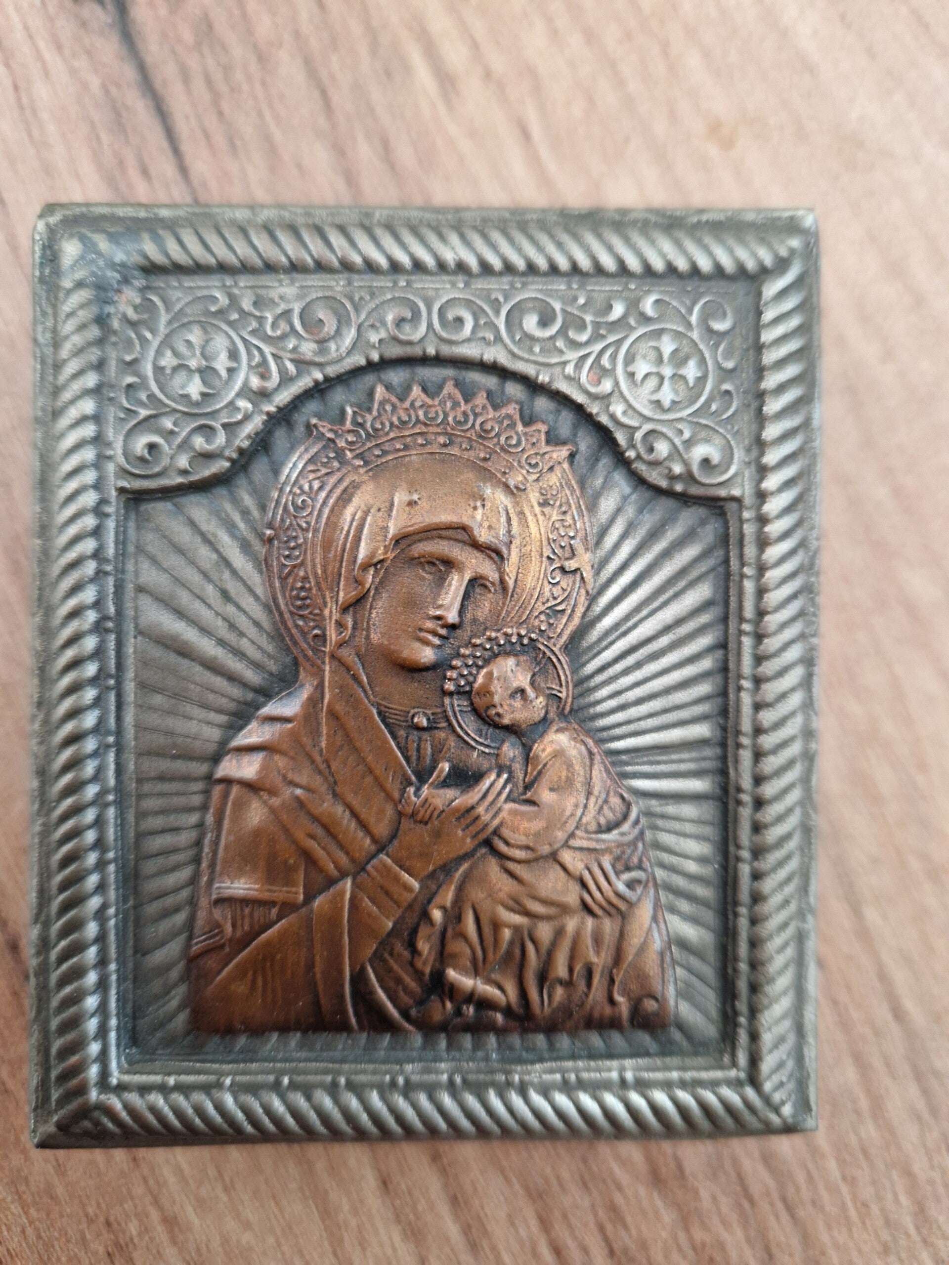 Plakieta religijna Matki Bożej