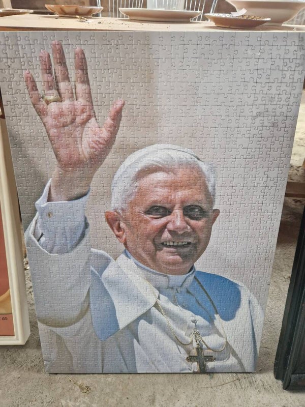 Sklejona układanka papieża Jana Paweł II