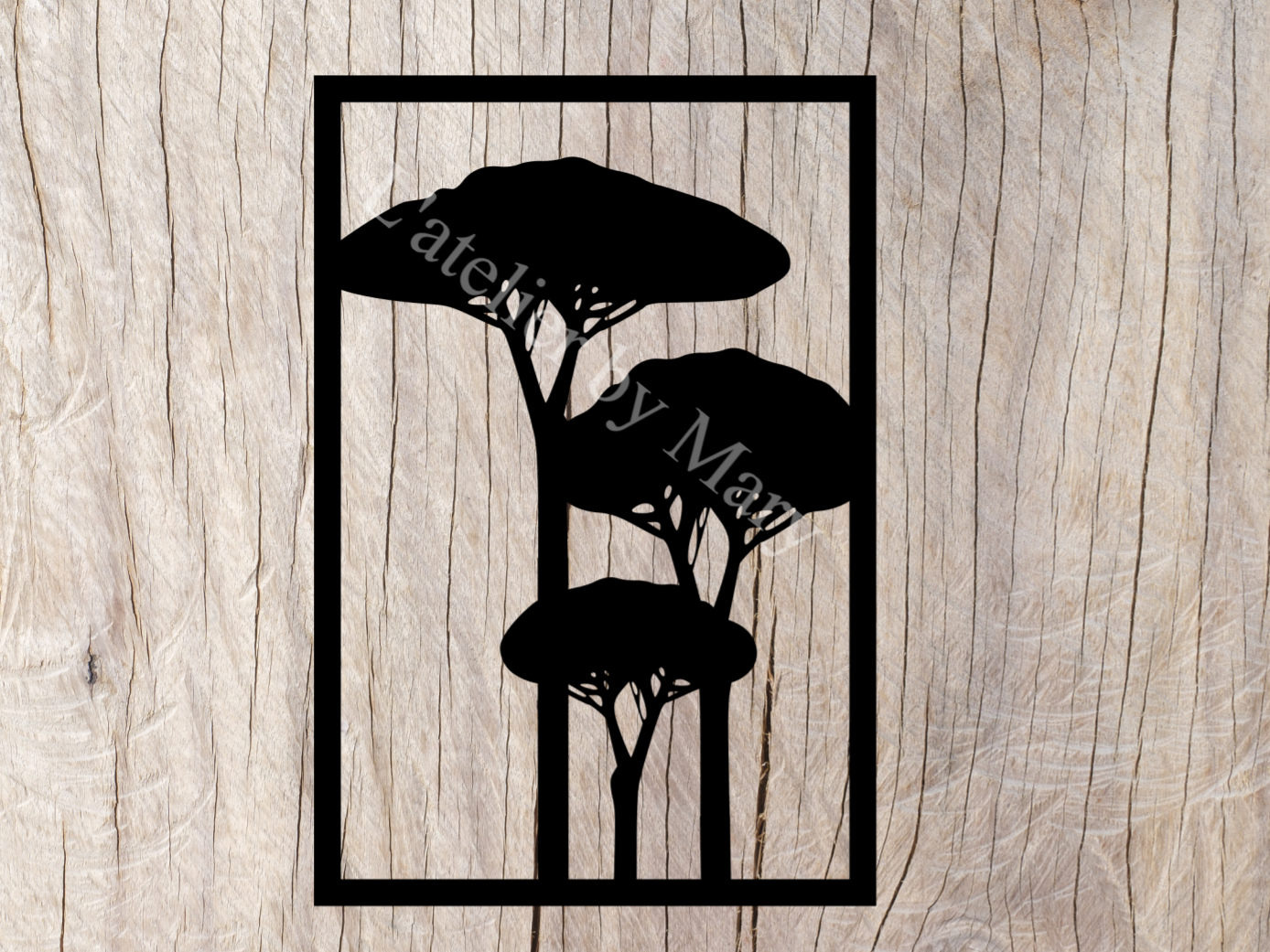 Décoration murale en bois pins