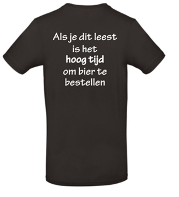 T-shirt Als je dit leest is het hoog tijd om bier te bestellen + gratis gadget