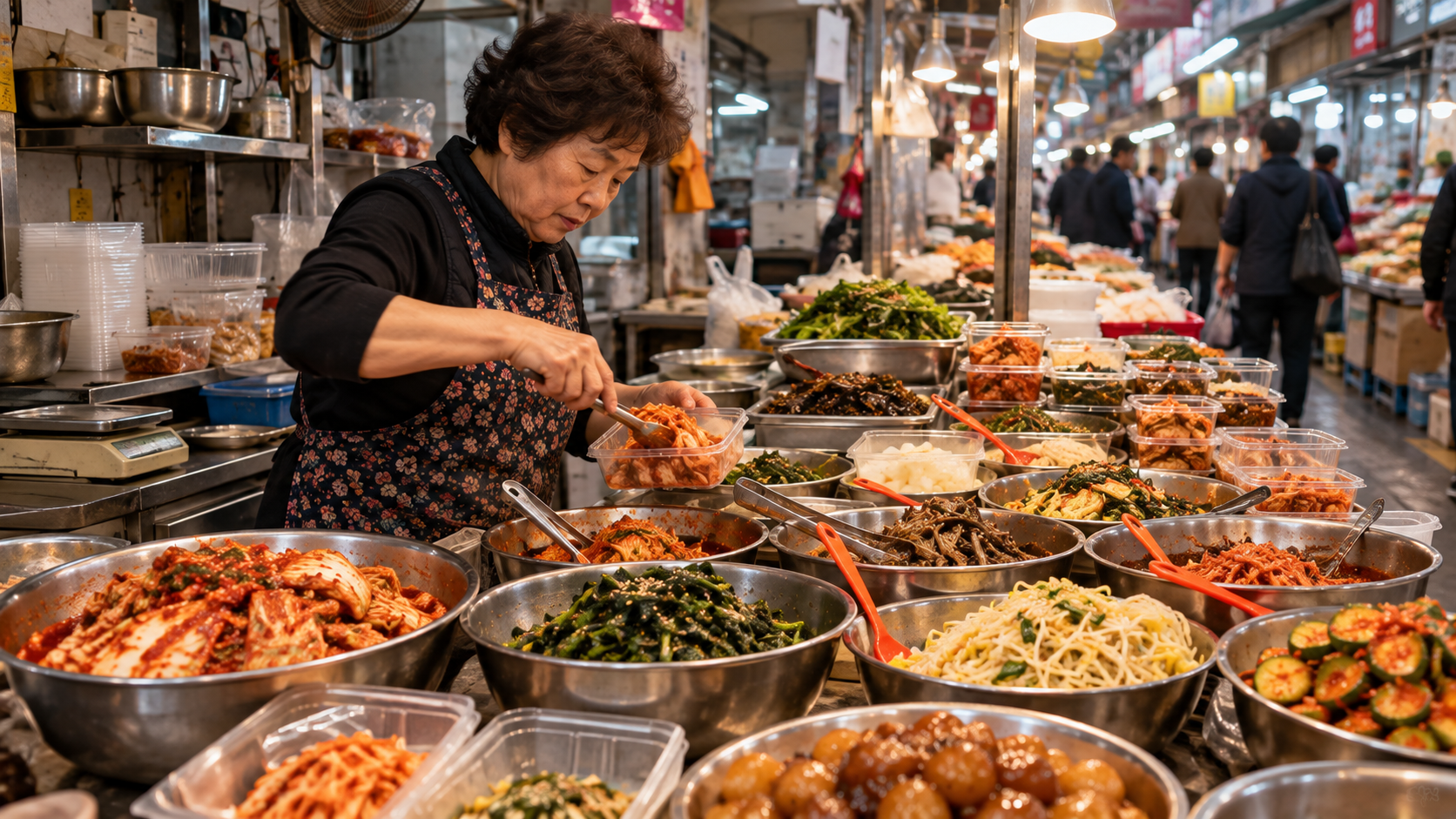Banchan op de markt*