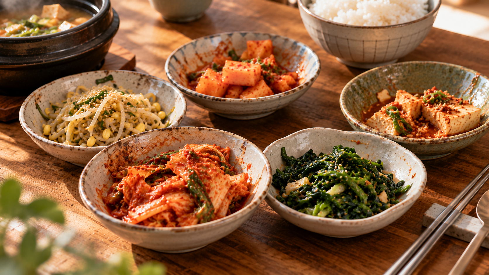 Verschillende schaaltjes Banchan*