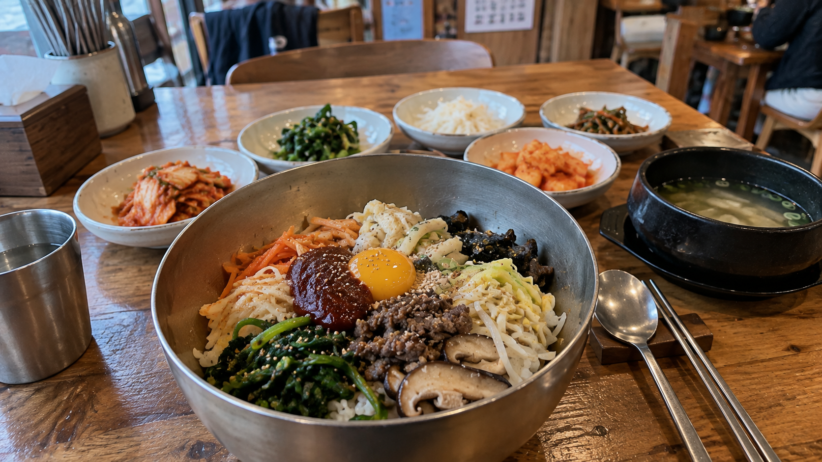 Traditionele bibimbap*