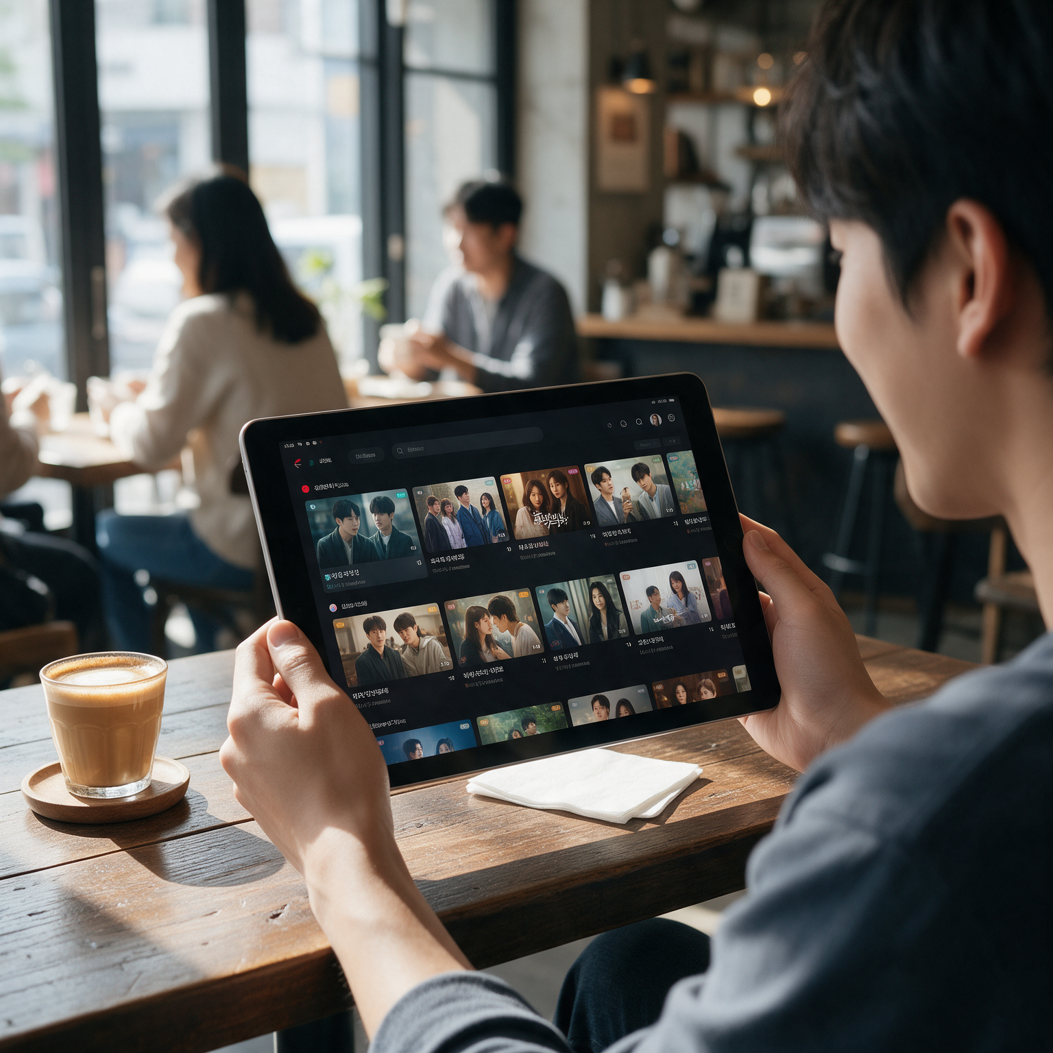 K-Drama streamen in cafe