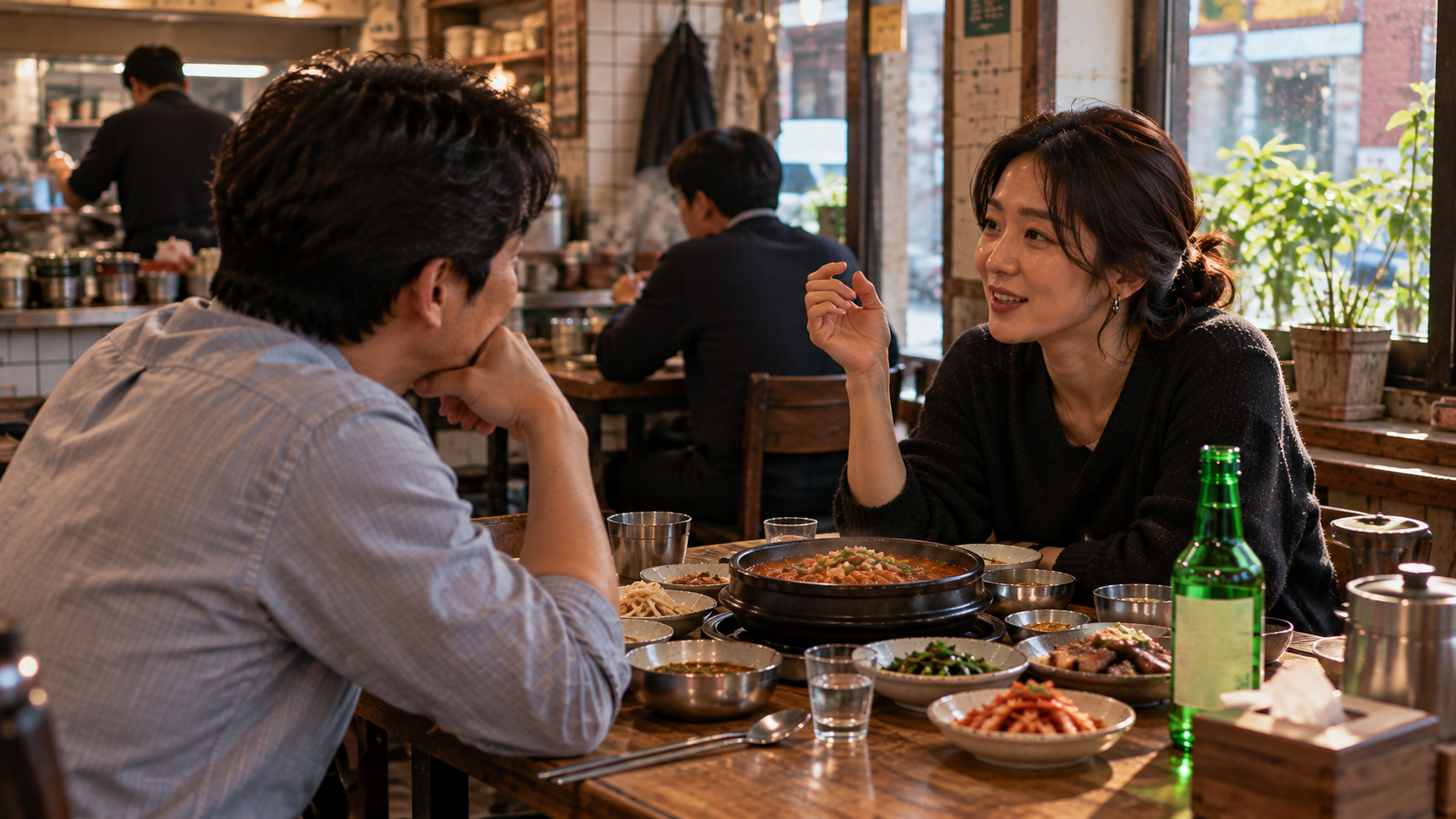 Soju bij een persoonlijk gesprek*