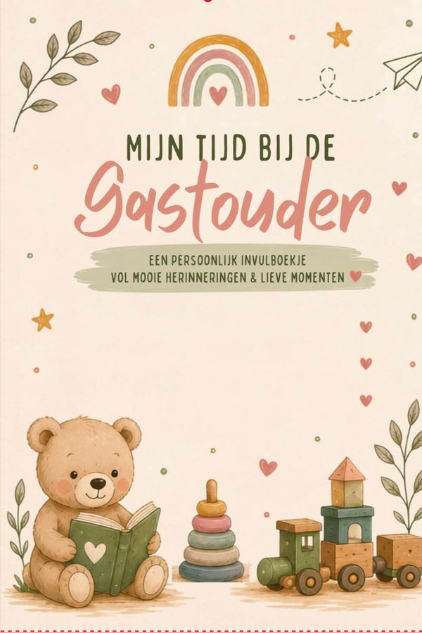 Gastouderopvang invulboekje Beer neutraal