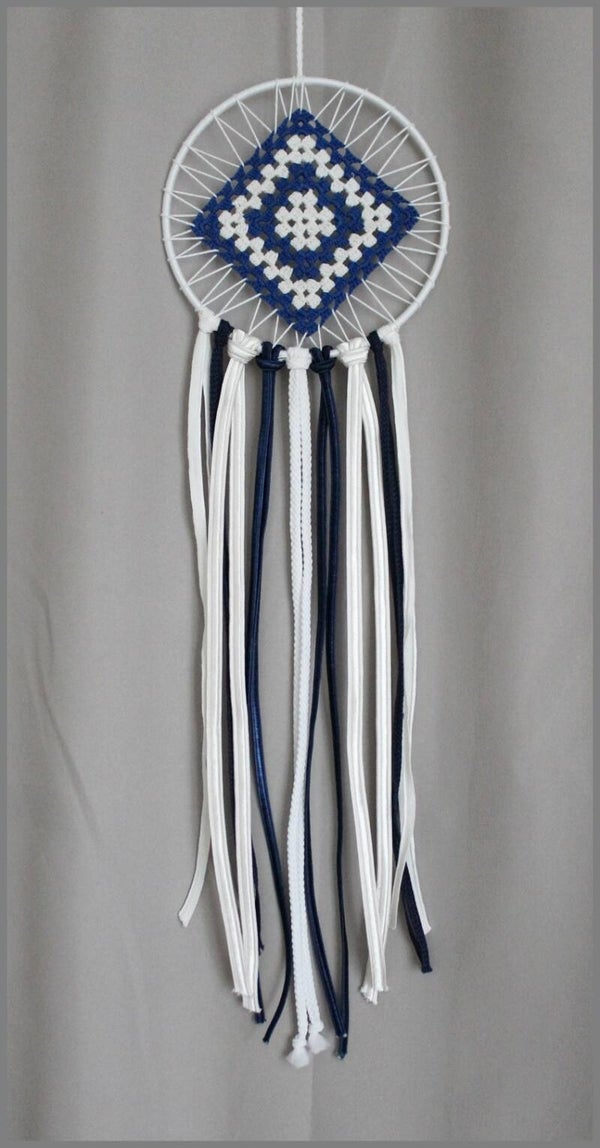 Small White & Blue