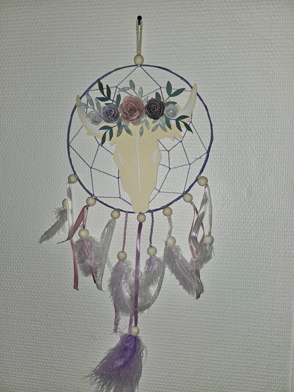 Attrape rêves crâne de vache