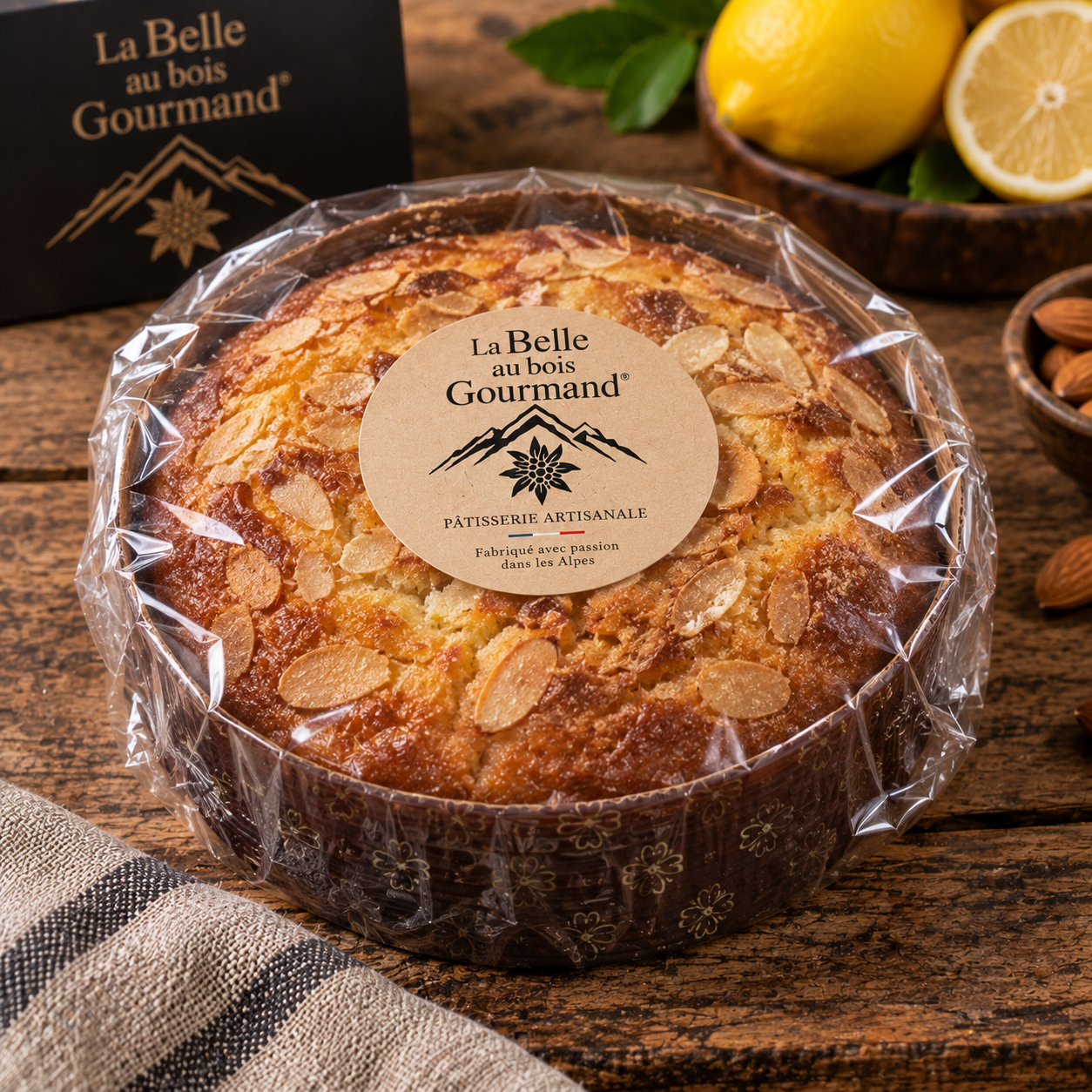 Gâteau de voyage Citron et Amandes effilées